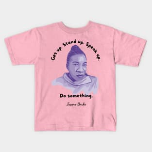 Tarana Burke Portrait and Quote Kids T-Shirt